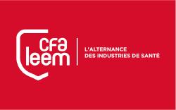 logo CFA leem blanc fond rouge